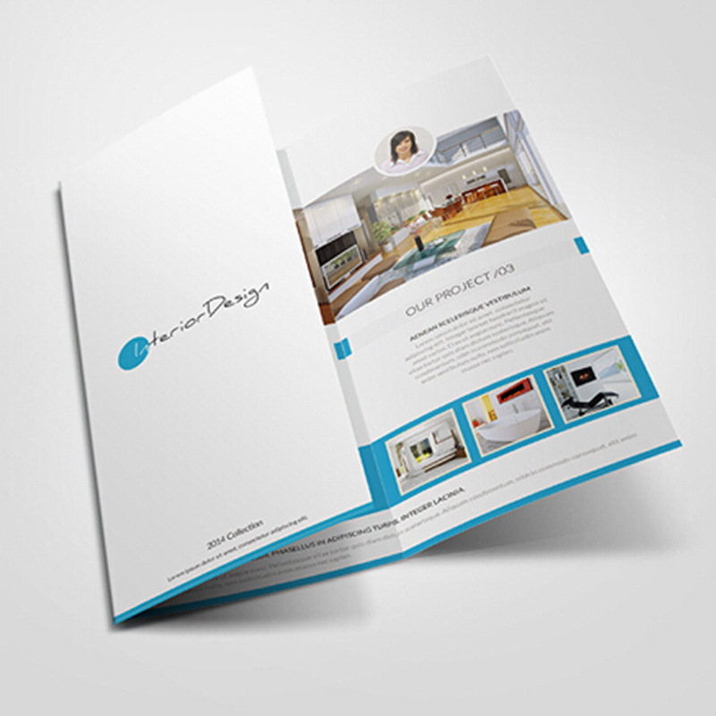 A4 flyer printing color leaflet poster advertisement Folding manual three folding production