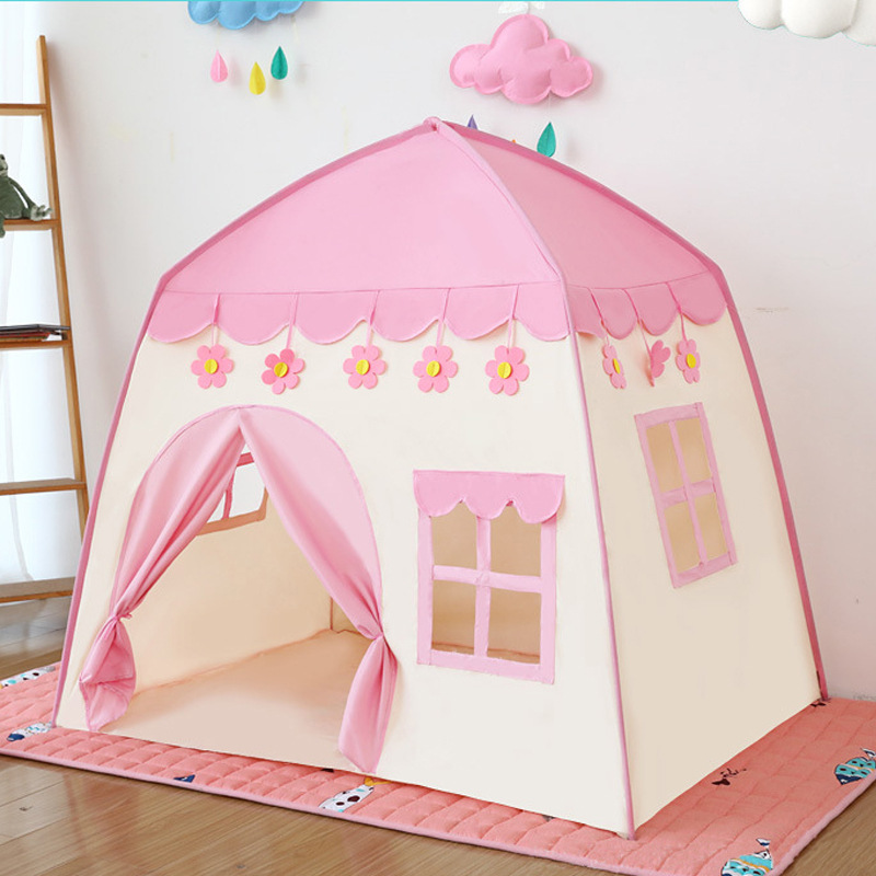 Amazon Children's Tent Baby Game House Indoor Girl Flower Blossom Kindergarten Outdoor Toy Tent