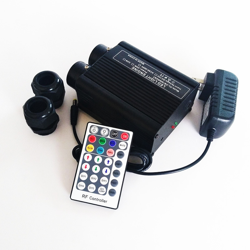 Factory Wholesale 18W Rgbw Car Light Source Machine Pmma Light Guide Fiber Optic Machine Car Ceiling Starry Sky Roof 12V