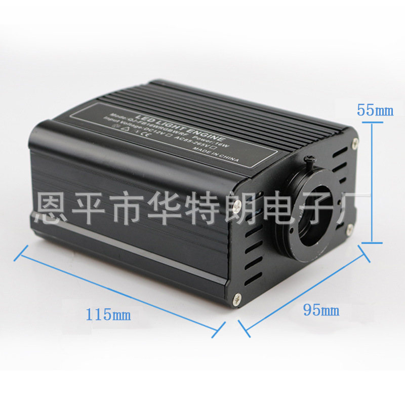 Factory Wholesale 18W Rgbw Car Light Source Machine Pmma Light Guide Fiber Optic Machine Car Ceiling Starry Sky Roof 12V