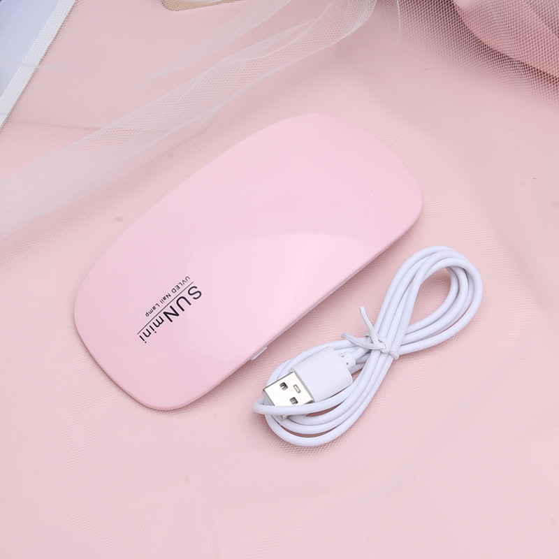 Mini nail polish glue drying baking lamp USB interface folding Sunmini mouse light therapy lamp small nail lamp