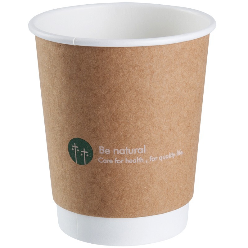 Deli 19204 Double-Layer Paper Cups 20 Packs 280ml 240g Disposable Paper Cups Water Cups Boiling Water Cups