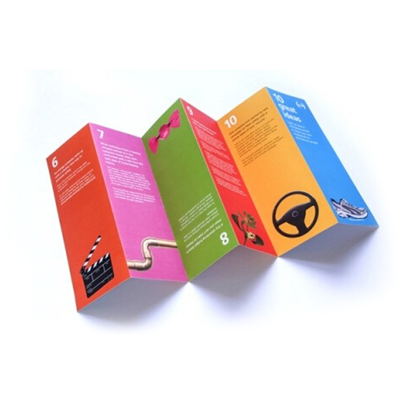A4 flyer printing color leaflet poster advertisement Folding manual three folding production
