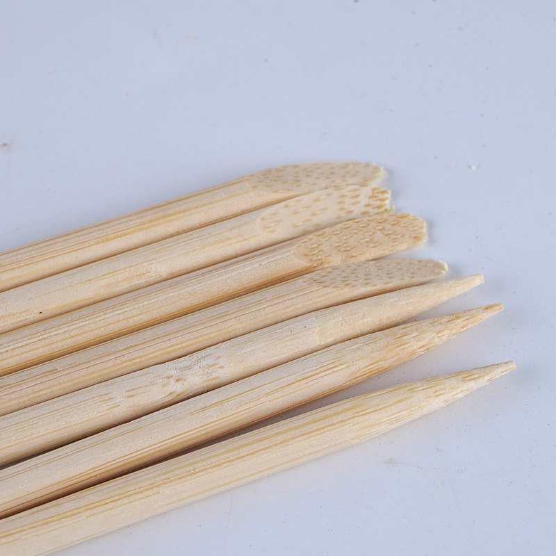 Factory single and double-headed bamboo scraping brush children's DIY painting handmade scraping paper scraping pen flat-headed bamboo stick pen