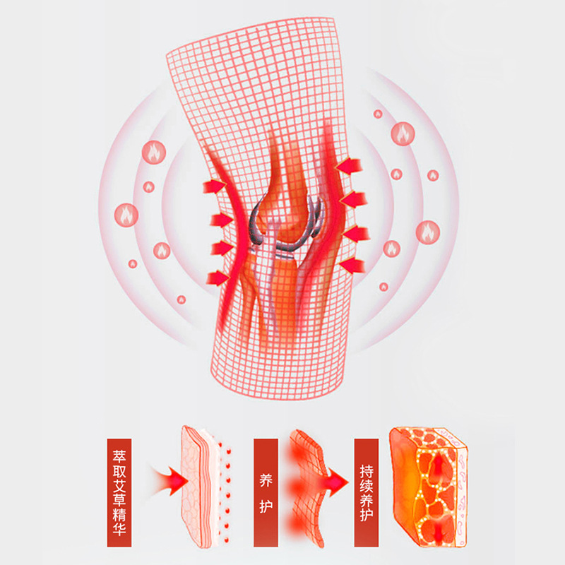 Mugwort Knee Pads, Leg Warmers, Joint Protection, Middle-Aged and Elderly Knee Pads, Autumn and Winter Thickeneded Leg Pads, Mugwort Warm Knee Pads