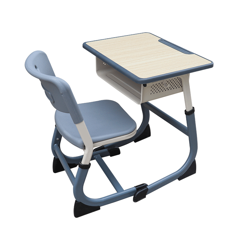 Primary and Middle School Students' Desks and Chairs School Tutoring Training Course Single Liftable Desk C- shaped Thickened Study Table