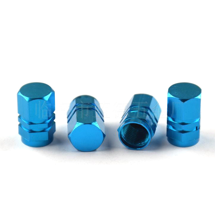 Automobile motorcycle tire aluminum alloy American valve cap hexagonal dust cover valve cap