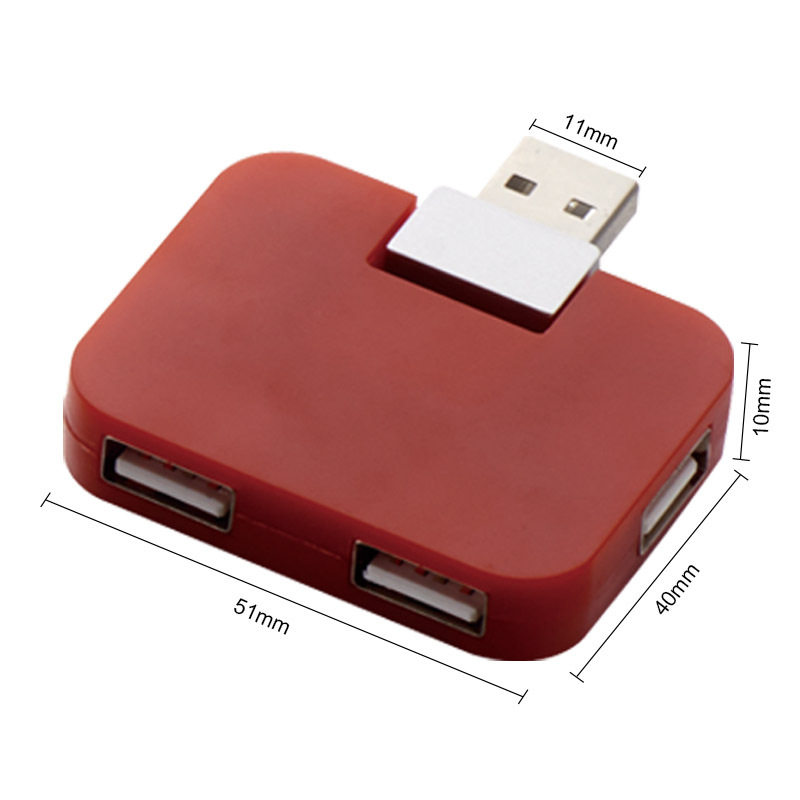 Cross-border large-volume self-produced small square HUB one support four laptop extender high-speed HUB