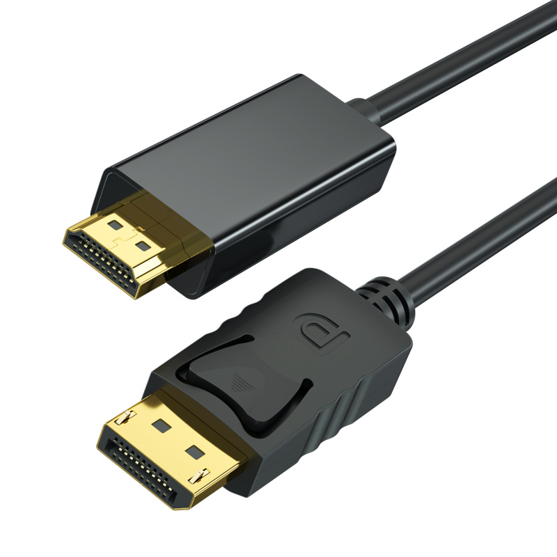 Dp to hdmi adapter 4K1.8 m hd computer monitor cable adapter large dp to hdmi cable