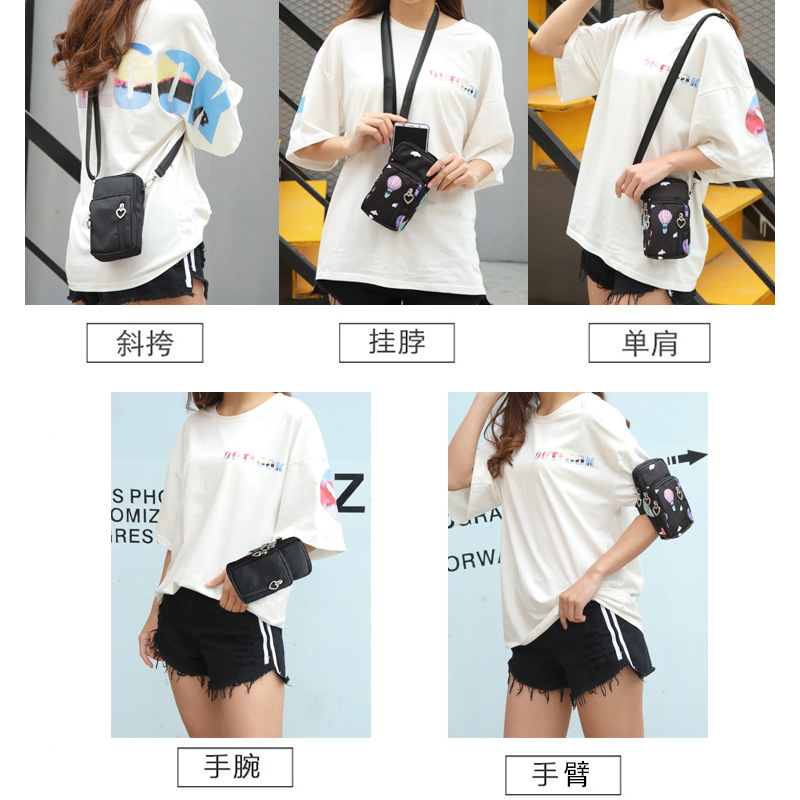 Cross-Border 2024 New Korean Style Mobile Phone Bag Women's Crossbody Bag Mobile Phone Bag Cross-Body Coin Purse Vertical Mini Small Bag