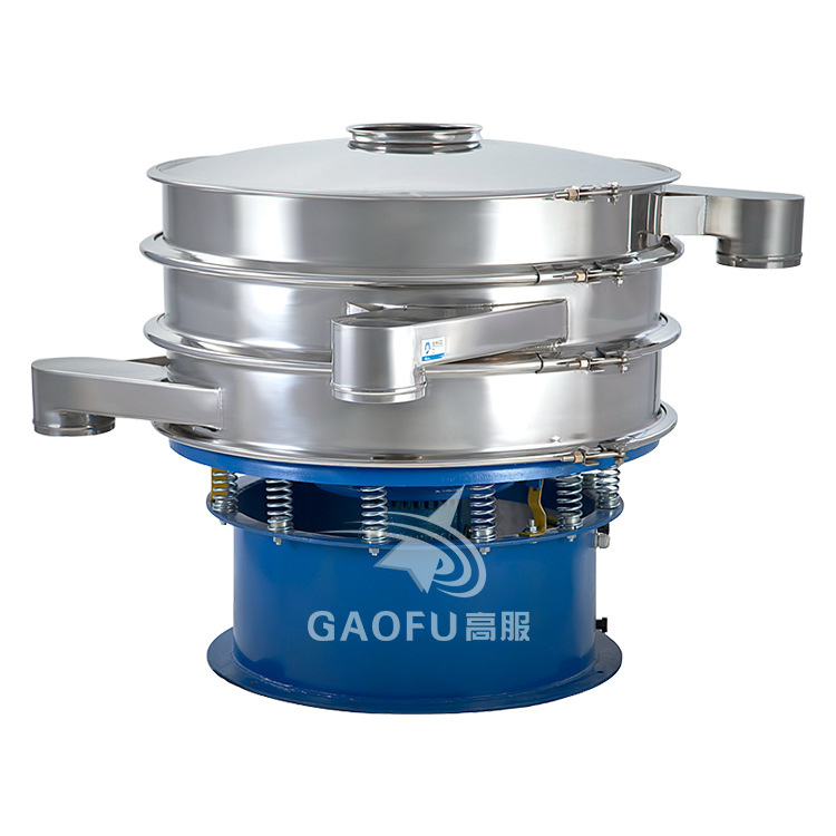 Rotary Vibrating Screen Powder Particle Vibrating Sieve Electric Powder Screening Machine Traditional Chinese Medicine Pill Vibrating Screening Machine Sieve Automatic Feeding