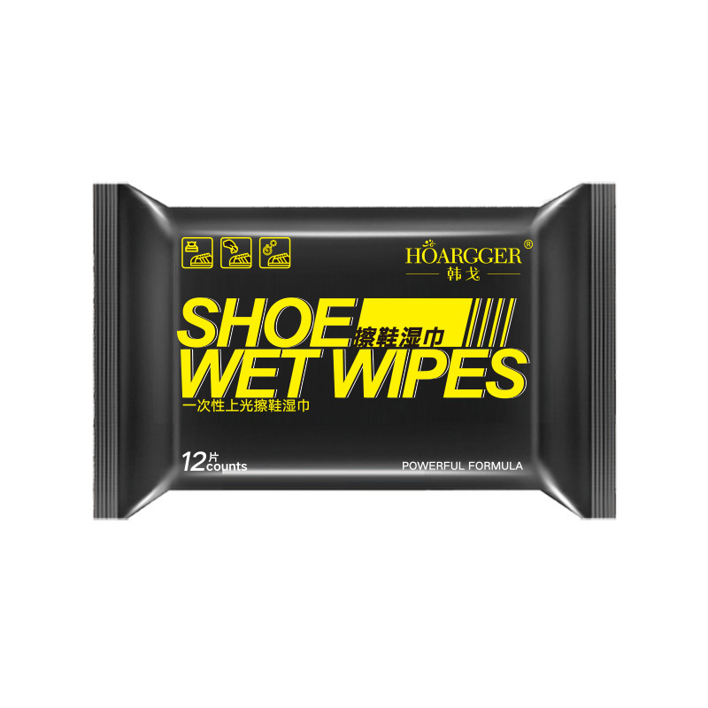 Hange Shoe Cleaning Wipes 12 Pieces White Shoe Cleaning Set Sports Shoe Cleaner Direct Sale Portable Pack Portable Cleaning