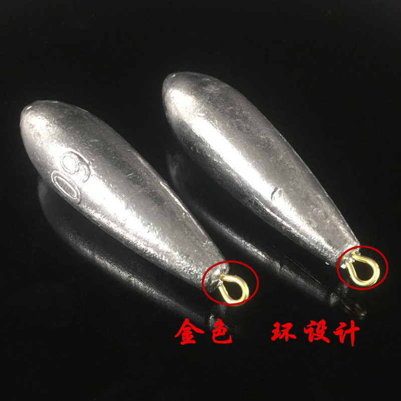 Junya fishing gear Willow lead pendant with ring lead pendant water drop lead pendant with ring lead pendant Willow lead pendant fishing gear accessories