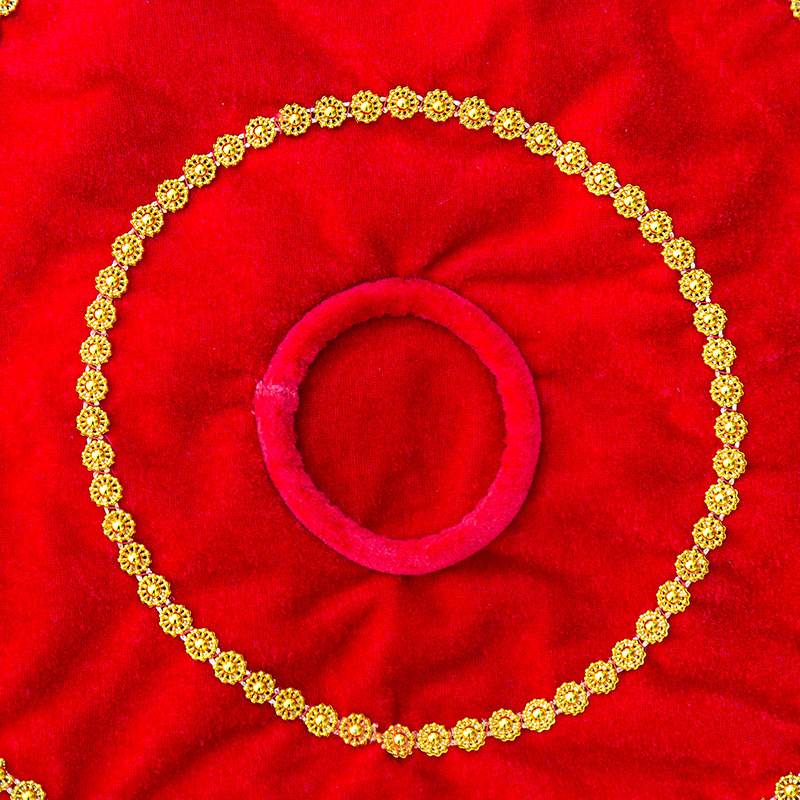 Dance silk flower northeast Yangko Erren square adult children grade examination octagonal towel dancing red handkerchief