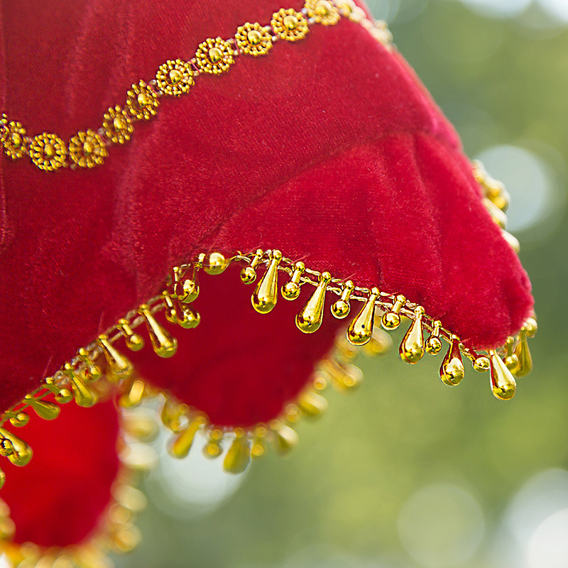 Dance silk flower northeast Yangko Erren square adult children grade examination octagonal towel dancing red handkerchief