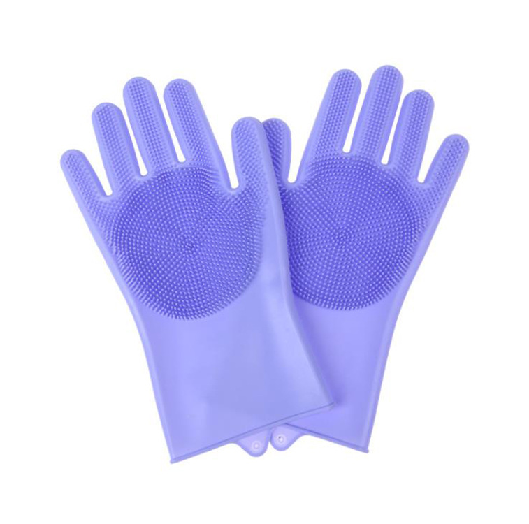 Factory Direct Supply Silicone Gloves Dishwashing Gloves Men's and Women's Household Bowl Washing Kitchen Cleaning Artifact Household Cleaning Gloves