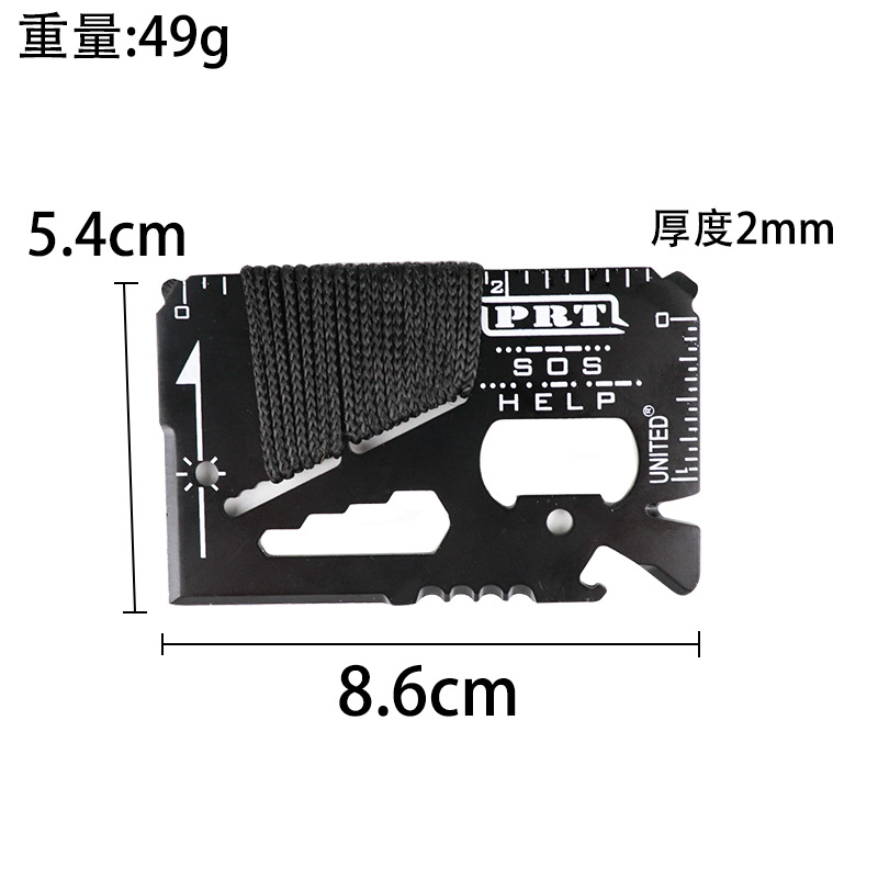 Многофункциональная карта инструмента из нержавеющей стали карта армейского ножа