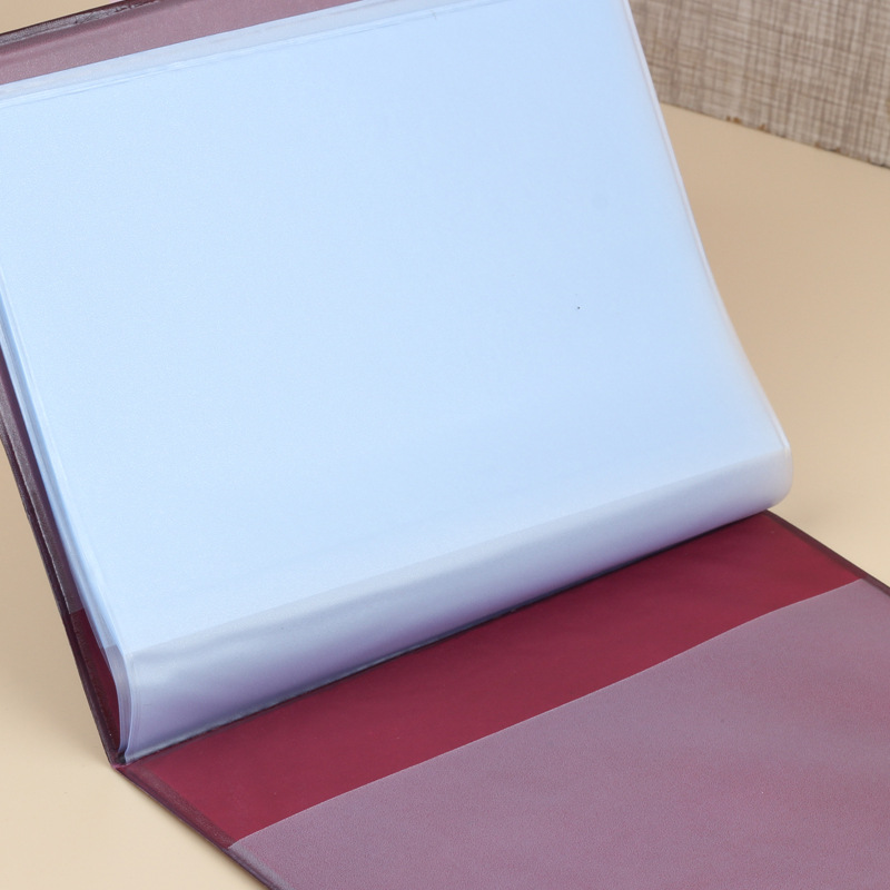 Factory Direct supply two-page household registration book new household registration book household registration book protective leather case Wholesale