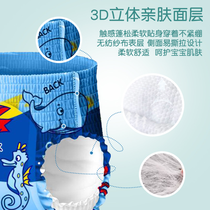 Beibeijia swimming diapers men and women Baby Baby waterproof diaper repeated use disposable Lala swimming trunks