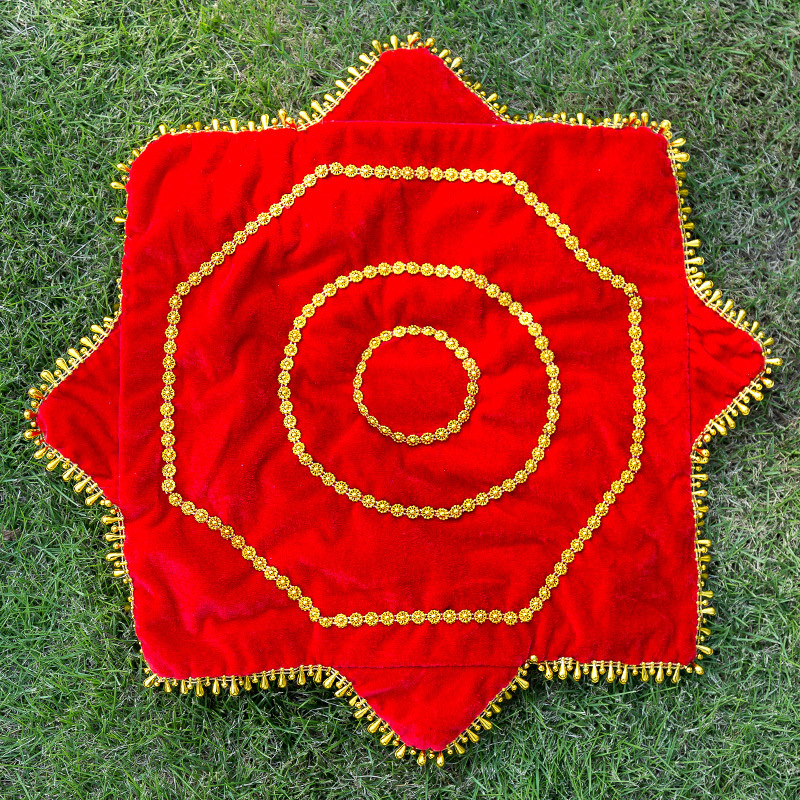 Dance silk flower northeast Yangko Erren square adult children grade examination octagonal towel dancing red handkerchief