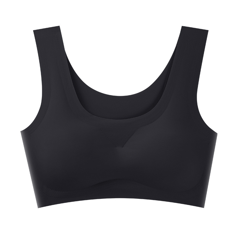 Explosions Japanese Shangpin Anxin Generation Seamless Underwear Women's Ice Silk Beauty Back Wrapping Chest Sports Yoga Vest Bra