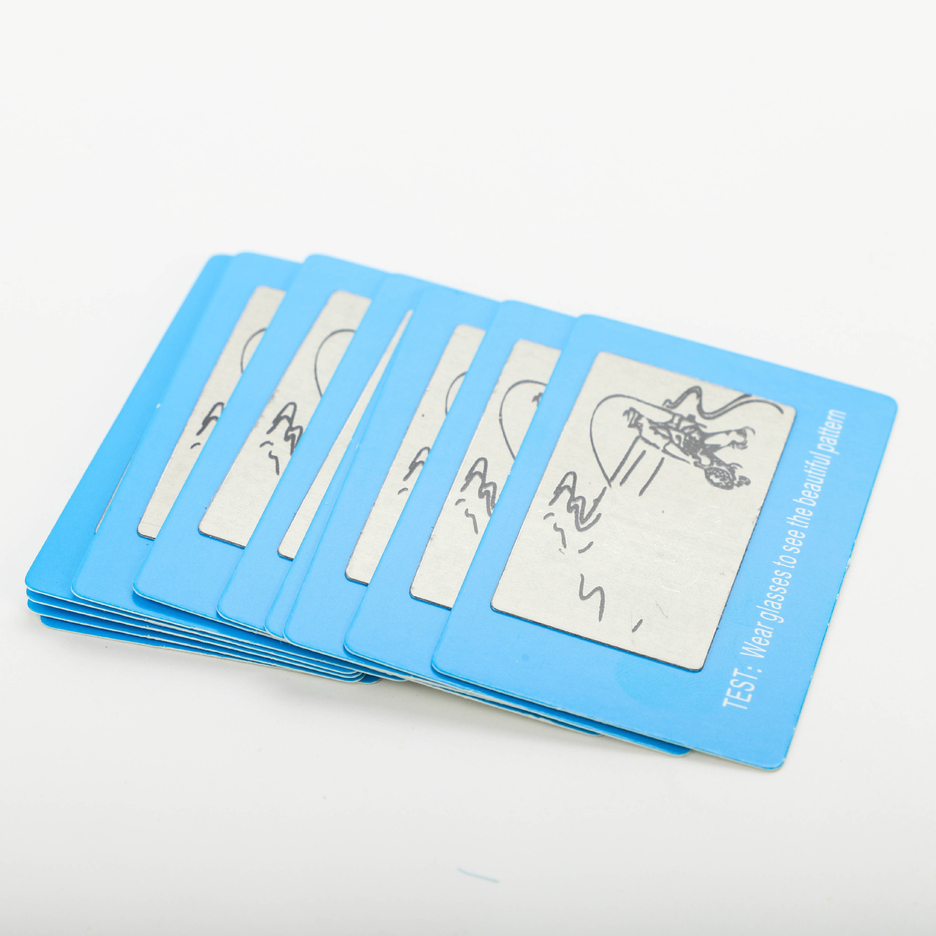 Polarized test card sunglasses test card driver glasses test paper glasses accessories fishing pattern manufacturers wholesale