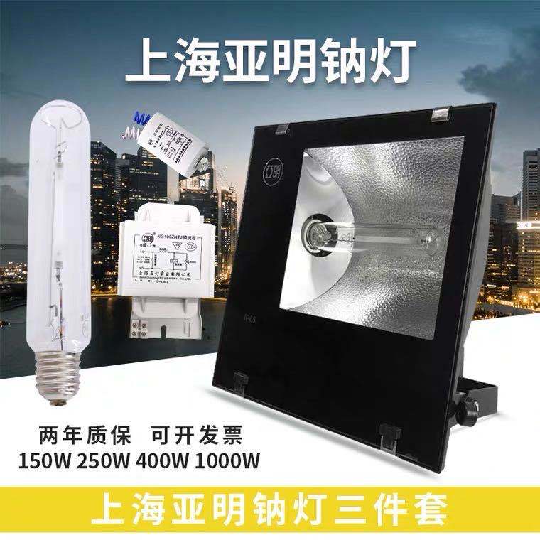 Shanghai Yaming Metal Halide Lamp 150W250W High-Pressure Sodium Lamp Tg168 Floodlight Factory Strong Light Searchlight