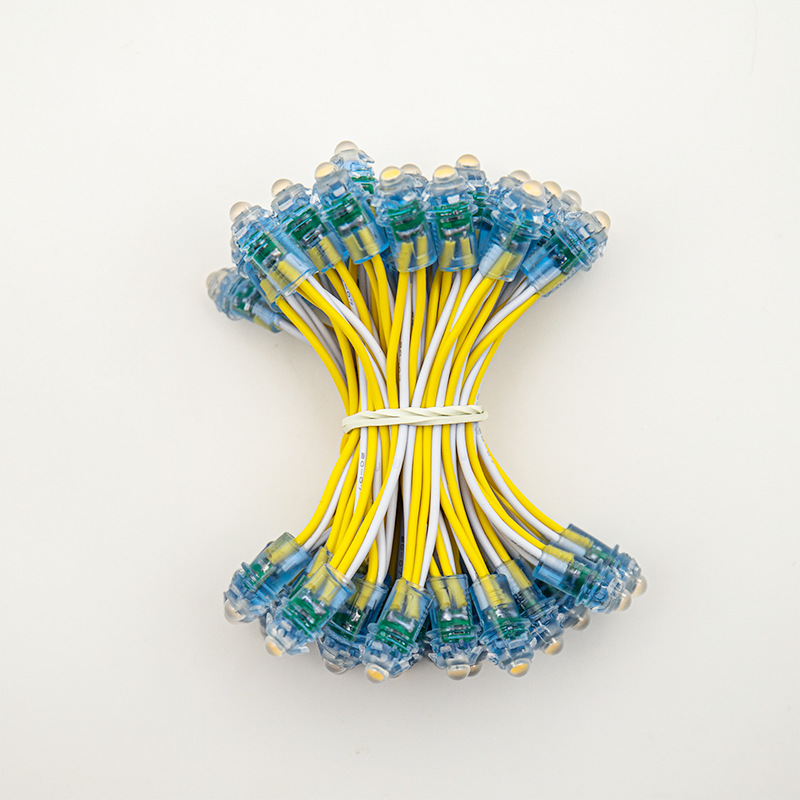 led advertising signature lamp punching string lamp exposed lamp dot matrix perforated lamp 9mm waterproof lamp string lamp landscape winding