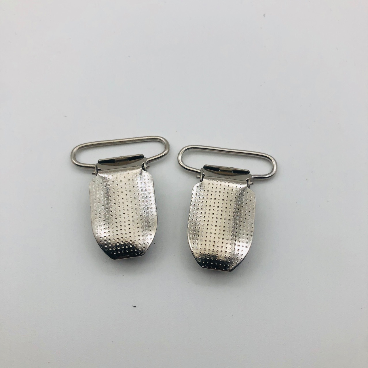 Manufacturer's Ready Stock 25mm Pitted Strap Clip, Pitted Round Rubber Duckbill Clip, Suspender Pants Duckbill Clip, Metal Clip