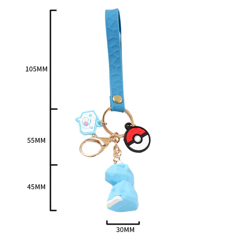 PVC soft rubber key chain key chain creative cartoon drop bag small pendant small gift in stock wholesale custom