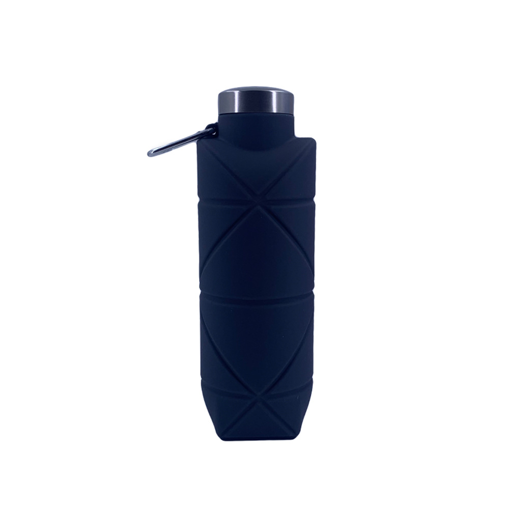 Outdoor Food Grade Silicone Portable Kettle Sport Water Bottle Water Bottle Rhombic Silicone Folding Water Cup