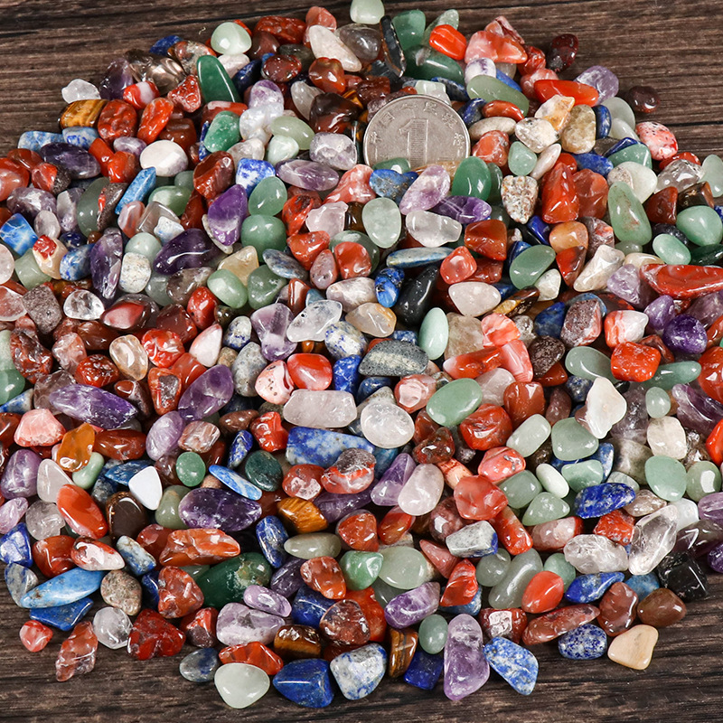 Xizang 1 Xizang Seven Natural Treasures Pan Jin Tantra Mixed Colored Stone Pack Seven Treasures Gems Colorful for Manza Bulk