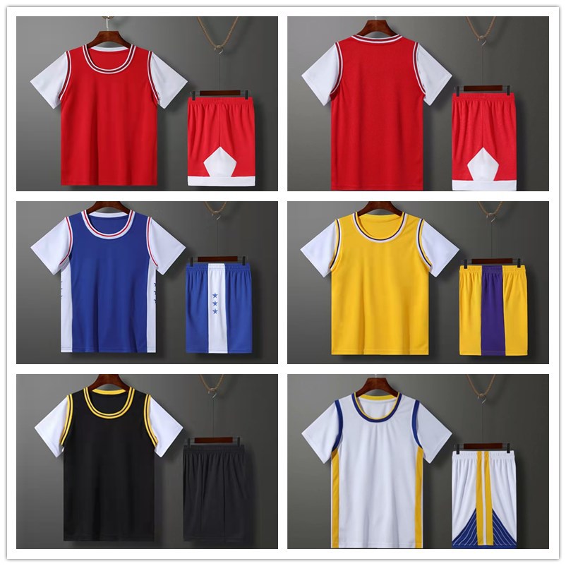 Короткий рукав для детей, фальшивый двухкомпонентный комплект для учеников начальной и средней школы, форма для тренировок