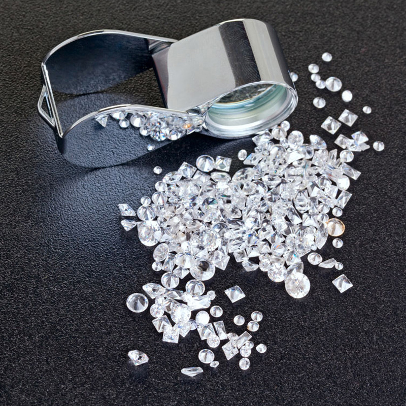 Udiamonds Moissanite Centimeter D Color 0.8-2.9mm Cuban Chain Clock Inlaid with Stone Source Factory