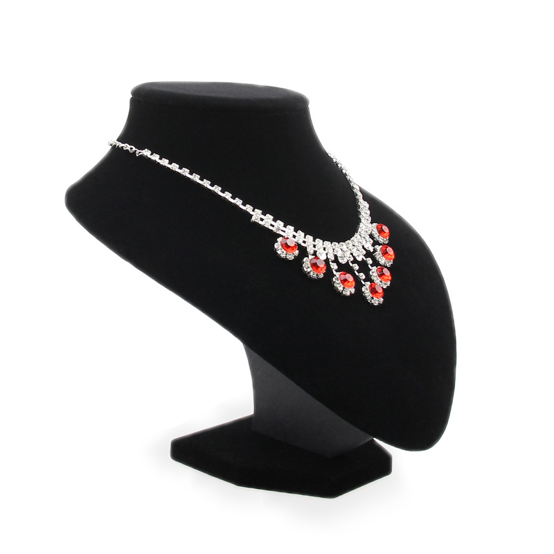 Flannel pendant necklace display props portrait neck model jewelry rack jewelry display rack wholesale