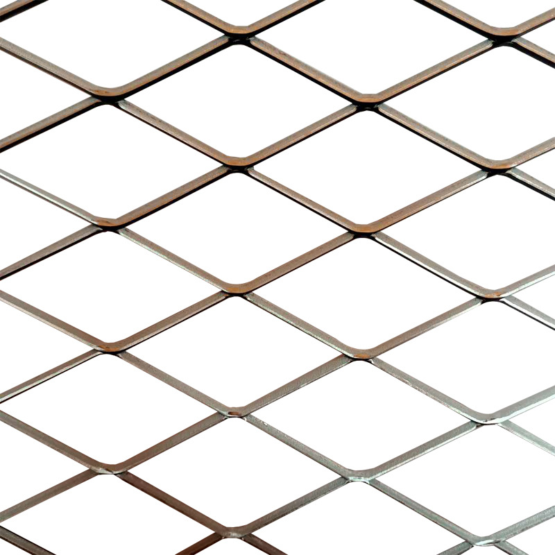 Construction site steel fence sheet construction pedal steel fence net package 2 sides 4 sides diamond pedal scaffold steel fence net sheet