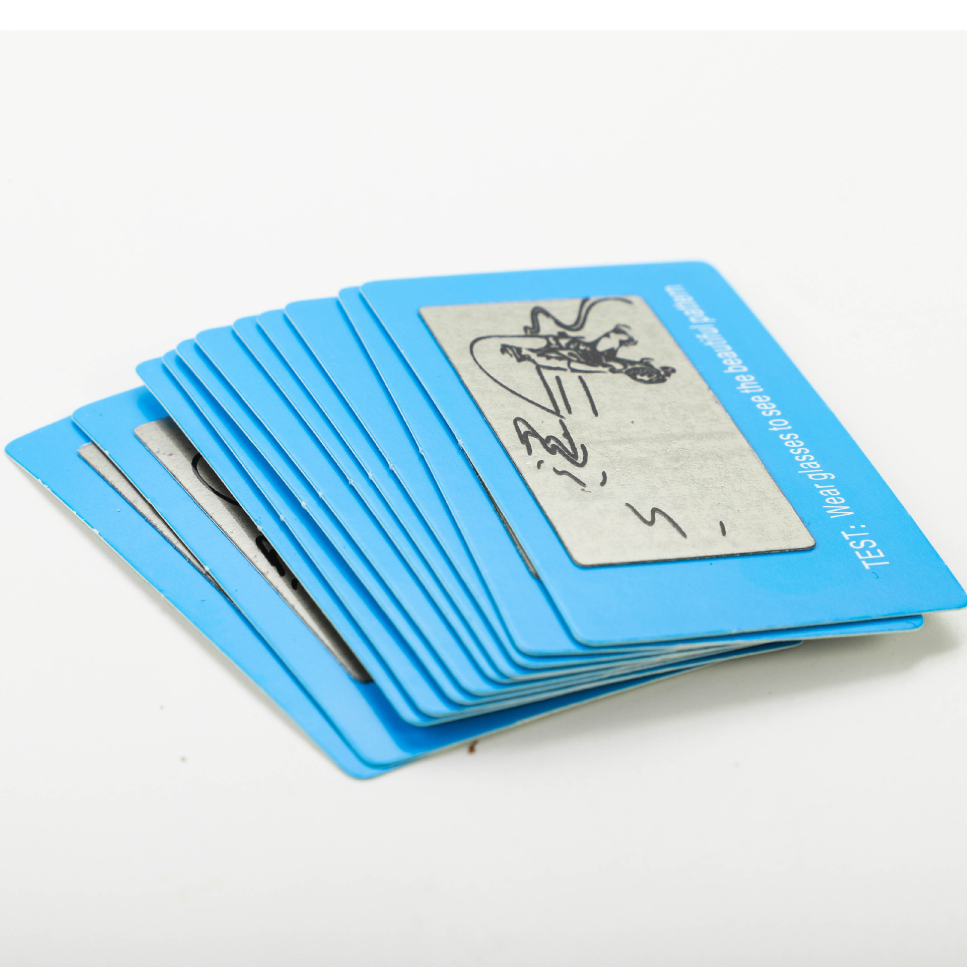 Polarized test card sunglasses test card driver glasses test paper glasses accessories fishing pattern manufacturers wholesale