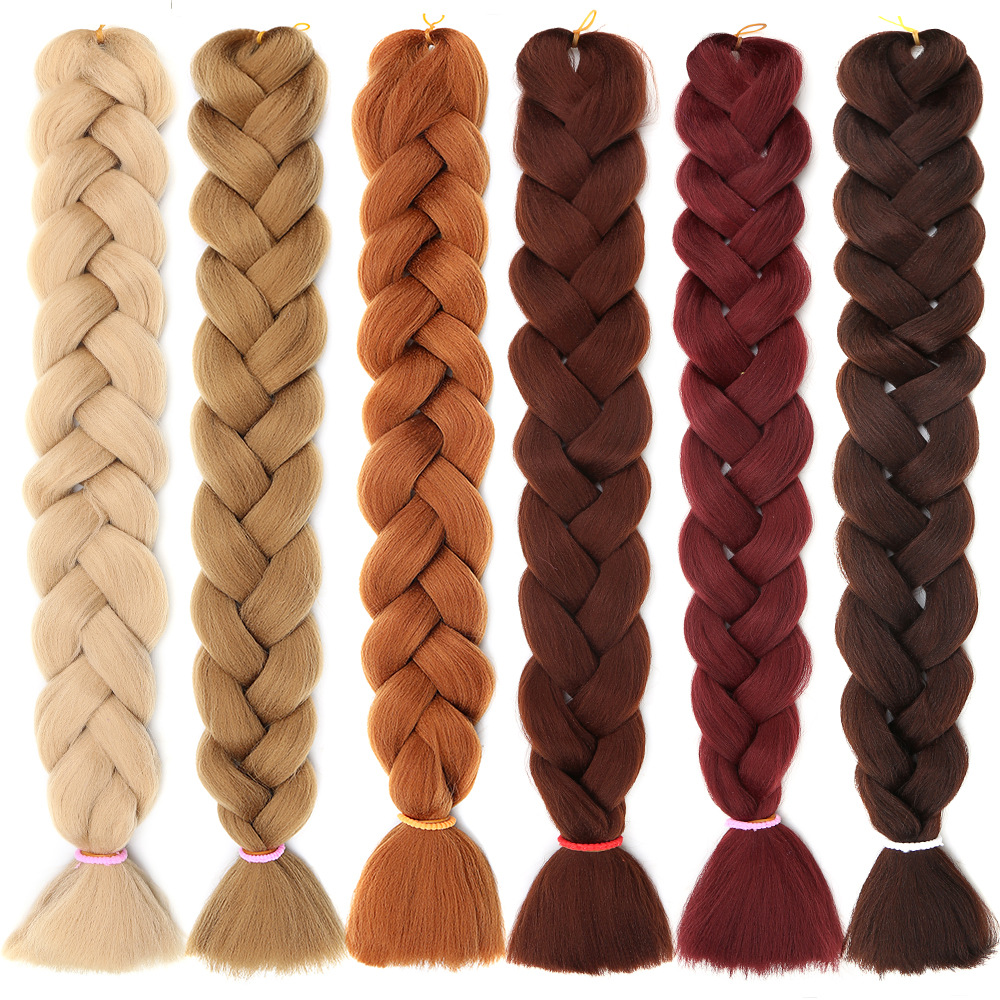 Foreign Trade African Chemical Fiber Wig Big Braid Wholesale Jumbo Braid Hair Dirty Braid High Temperature Jacques Braid
