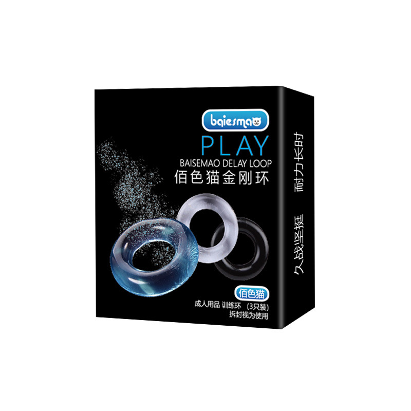 Men's Ring Locking Sperm Ring, Male Penis Silicone Crystal Foreskin Resistance Ring, Jj Masturbation, Fun Adult Products