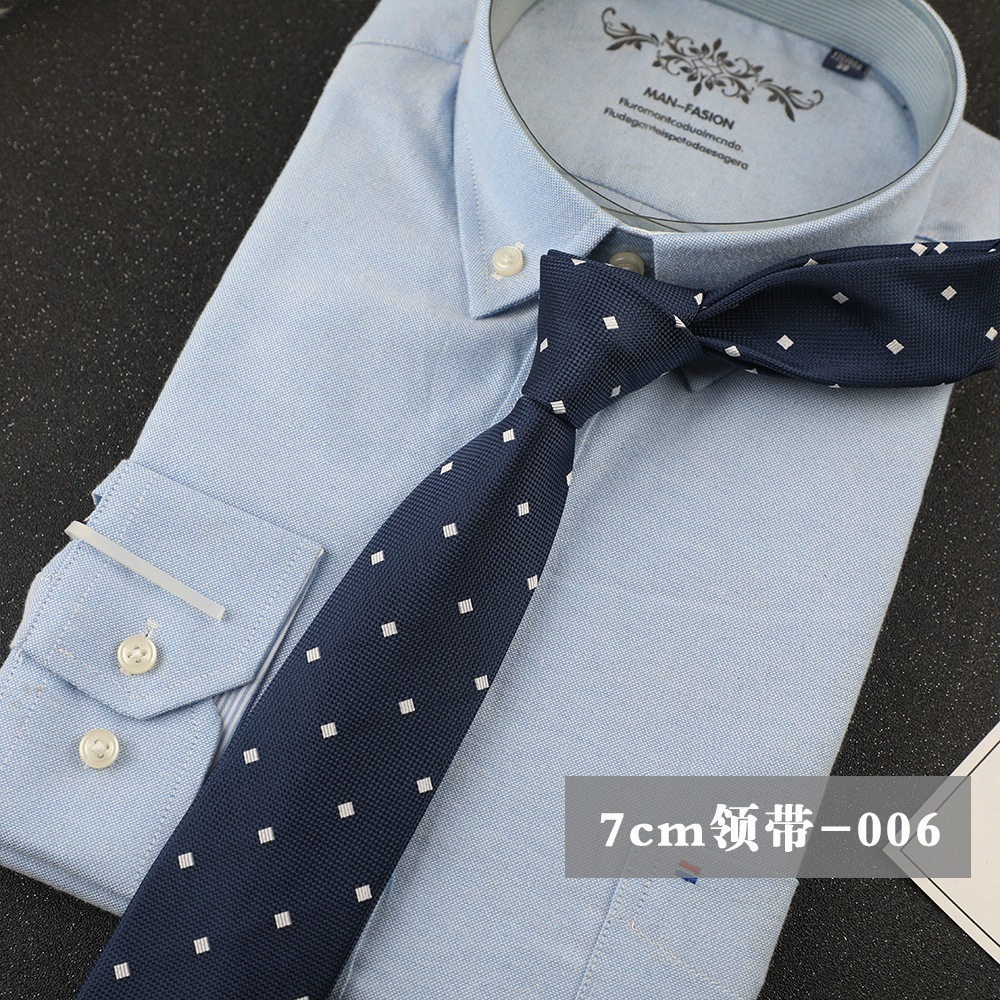 Men's Casual Accessories 7cm Hand Tie Tie Polyester Stripe Dot Match Dress Suit Uniform Work Business
