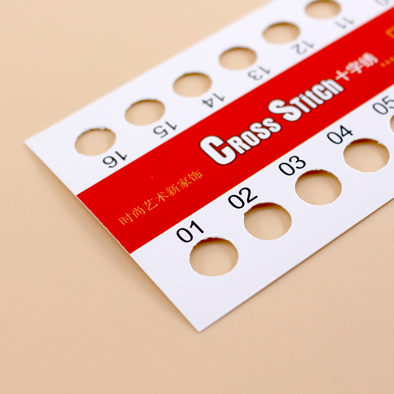 Cross stitch tool threading board take-up board 1-16 paper threading board copper paper take-up board manufacturers wholesale