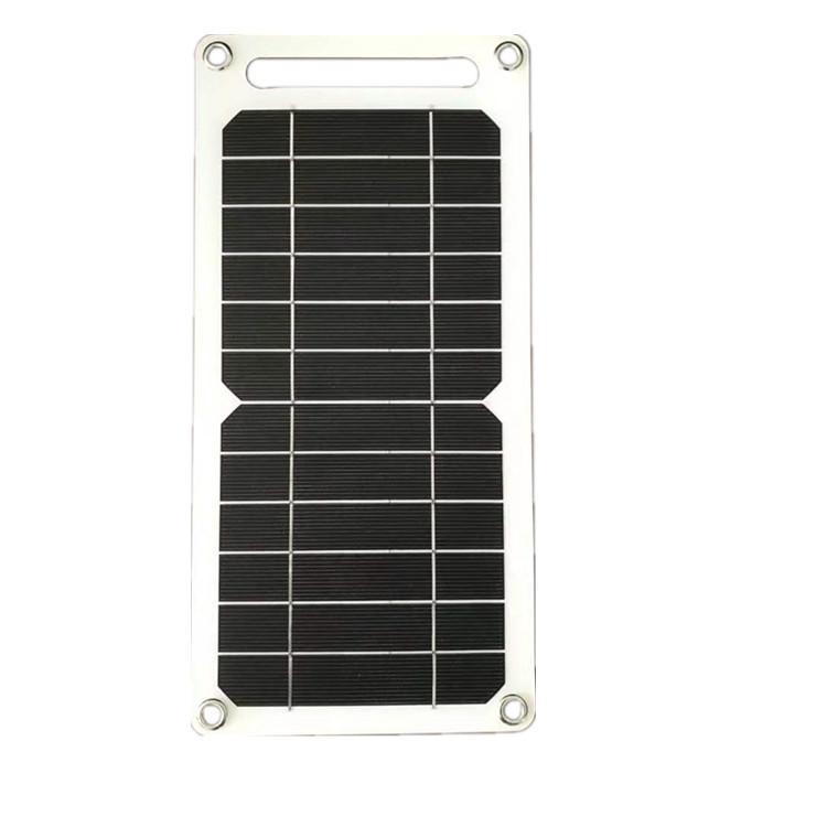Popular 6W Small Space Energy Photovoltaic Flexible Solar Panel for Charging Mobile Phones, Outdoor Mobile Emergency Use