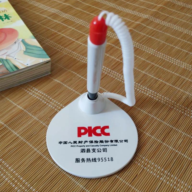 Пенал из ABS-пластика, фиксированная подпись, банковская телефонная ручка против потери, рекламная ручка для стола