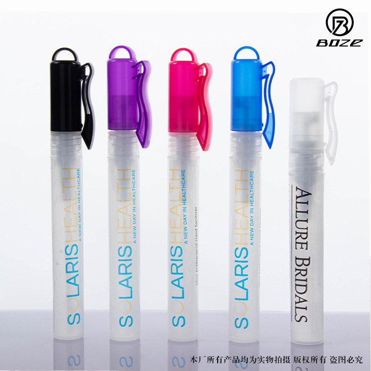 Cross-Border Manufacturer 10ml Hook Spray Pen No-Wash Sterilizing Hand Sanitizer Oem Processing Water-Free Hand Sanitizer