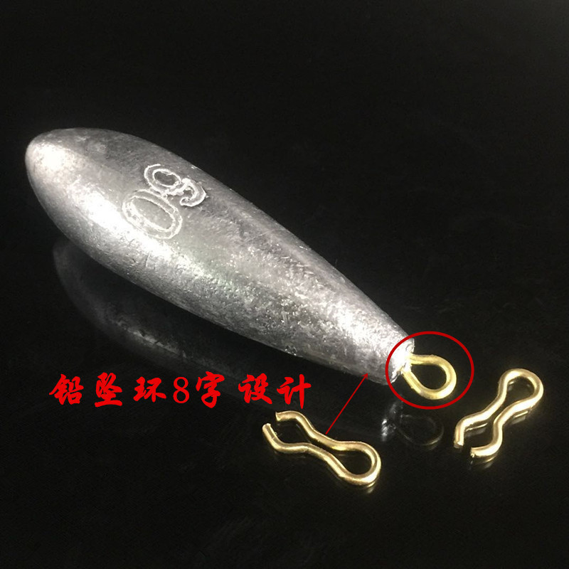 Junya fishing gear Willow lead pendant with ring lead pendant water drop lead pendant with ring lead pendant Willow lead pendant fishing gear accessories