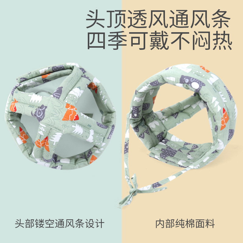 Baby Head Pillow, Anti-Fall Artifact, Head Protection Pad, Summer Anti-Collision Head Learning to Walk, Baby All-Season Toddler Hat