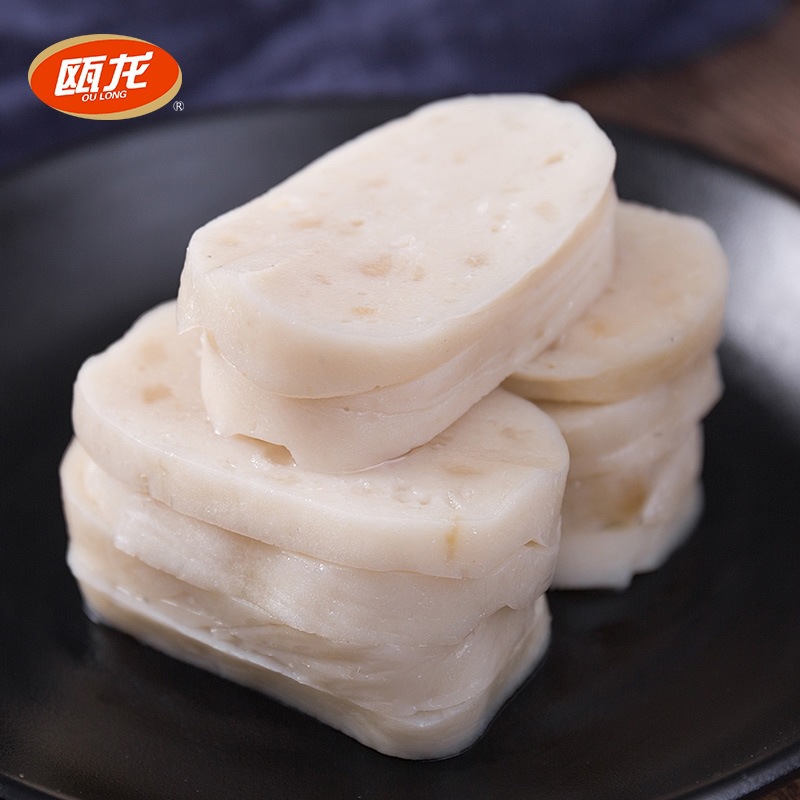 Oulong fish cake Wenzhou local specialty fish cake Tengqiao strong energy food factory direct prefabricated dishes Wenzhou fish cake