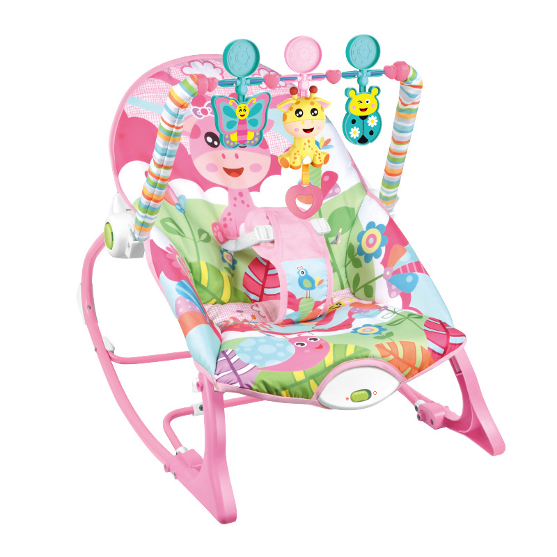 Baby Rocking Chair Soothing Toy Newborn Rocking Chair 0-3 Years Old Baby Music Vibration Coaxing Baby Rocking Chair Wholesale