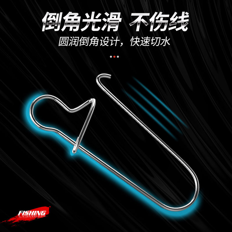 Factory Direct Supply Pin Stainless Steel Lure Enhanced Pin Quick Connector Fishing Gear Connection Ring Accessories