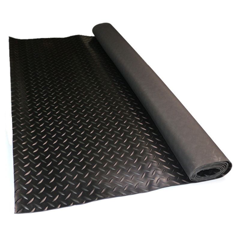 Wholesale Black Rubber Flooring Mats with Herringbone Pattern, Non-Slip Rubber Willow Pattern, Wear-Resistant Leather Mat Rolls, Non-Slip and Wear-Resistant